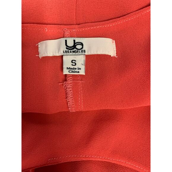 Ya Los Angeles Peach Pink Silk Blend Spaghetti Strap Dress Sz S - Picture 4 of 4